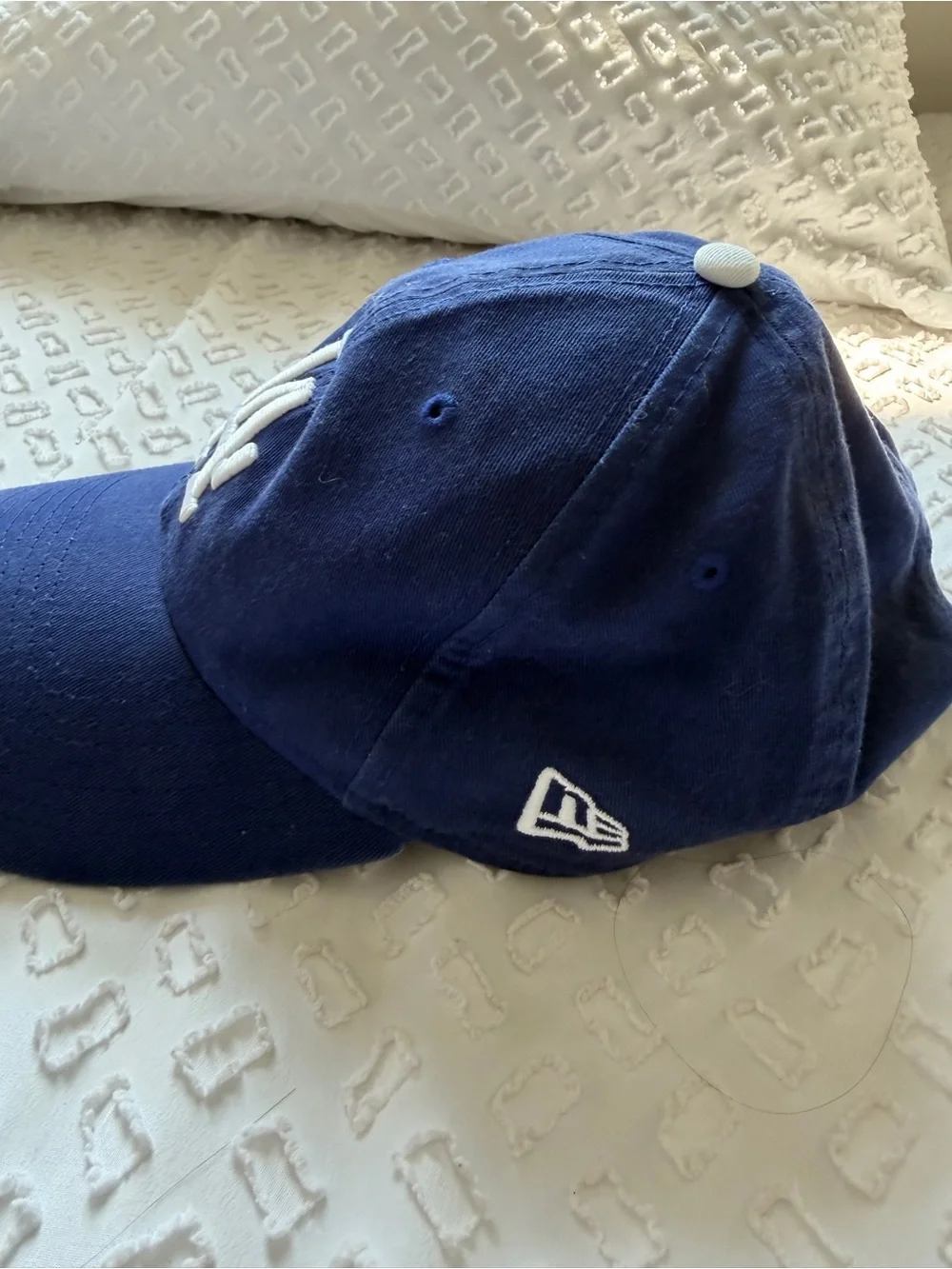 New Era 9TWENTY LA Dodgers Baseball Cap - Blue with White Logo